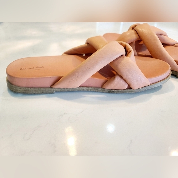 Light pink leather sandals target 🎯 size 11 - Picture 4 of 5